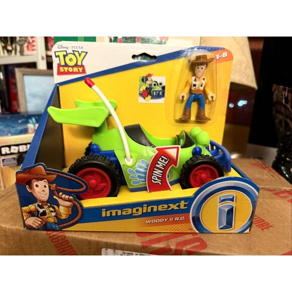 WOODY & R.C. Toy Story IMAGINEXT Disney PIXAR Figure RACE CAR Fisher-Price NEW - Picture 1 of 11